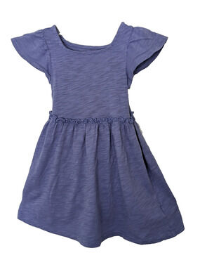 Cat & Jack Girls Toddler Dress w Panty Blue 18 Mos Short Sleeve